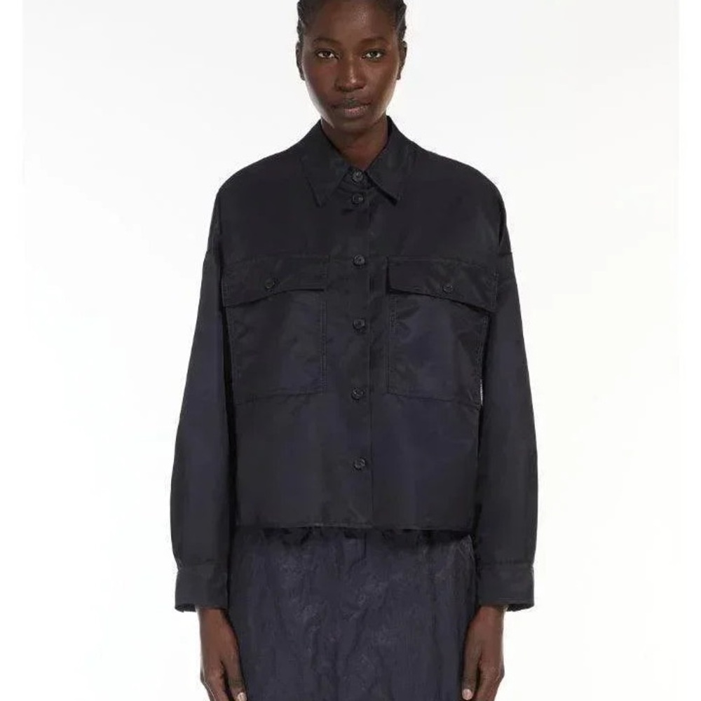 MaxMara Weekend Cremona Twill Shirt Jacket in ultramarine